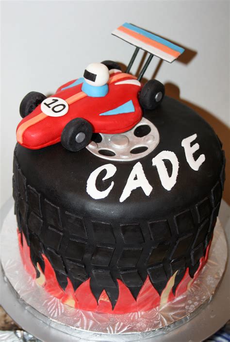 Race Car Cake Ideas Track Race Birthday Cakes Cake Cupcakes