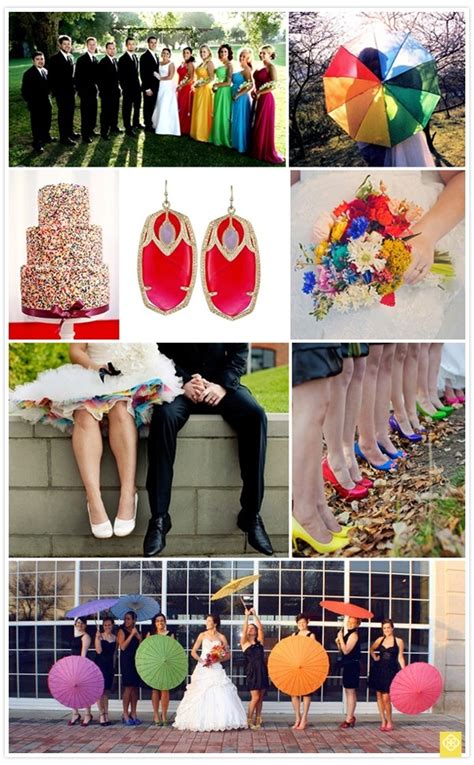 Wedding Ideas Rainbow Wedding Theme Rainbow Wedding Wedding Inspiration