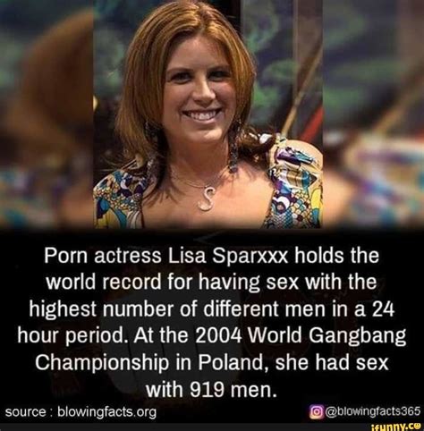 Porn Actress Lisa Sparxxx Holds The World Record For Having Sex With