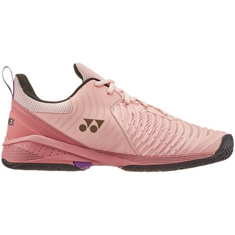 Yonex Womens Sonicage 3 Tennis Shoes Pink Beige