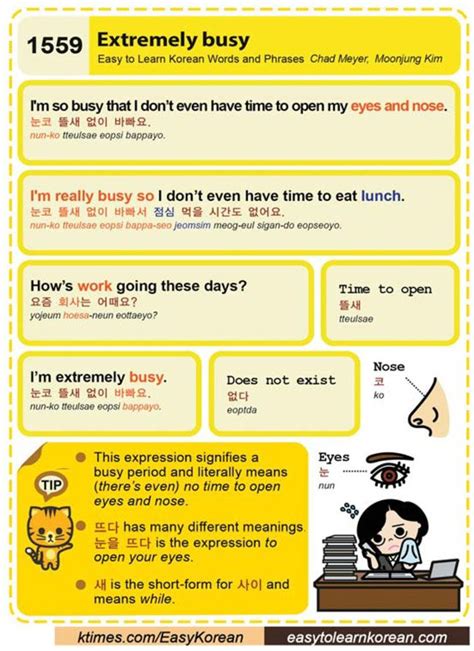 Avoid the common mistakes and be having conversations right away. (1559) Extremely busy | Learn korean, Korean lessons ...