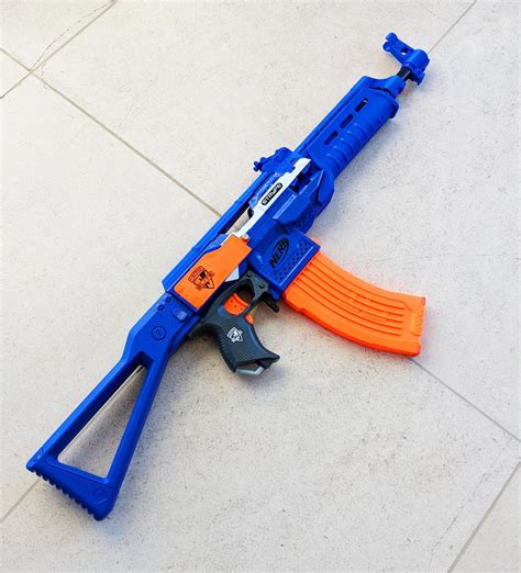 Modified Full Auto Nerf Ak 47 Stryfe From Pdk Films 19 Etsy