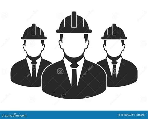 Engineer Team Icon Stock Vector Illustration Of Worker 154806972