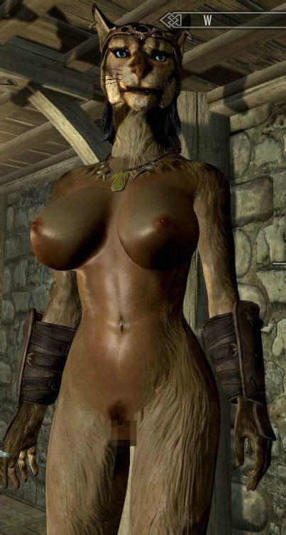 Another Nude Khajiit Human Hybrid for CBBE v and CHSBHC モデルテクスチャ
