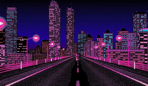 Retro City Pixel Wallpapers Wallpaper Cave
