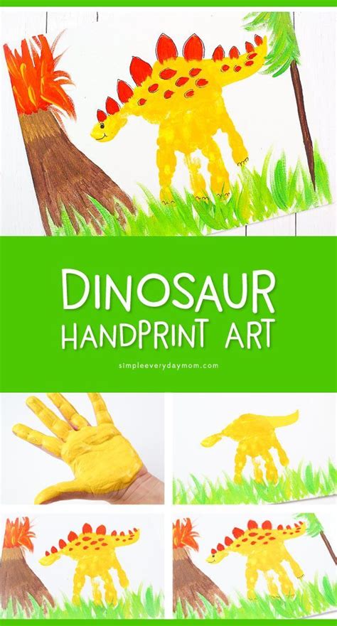 Dinosaur Handprint Art Handprint Art Dinosaur Handprint Art