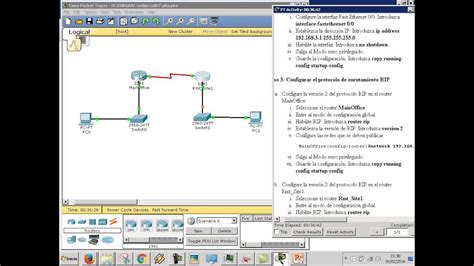 Ud0706 Configuración De Router Mediante Cli Cisco Packet Tracer Archivo Youtube
