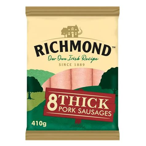 Richmond Thick Pork Sausages 410g 8 Pack