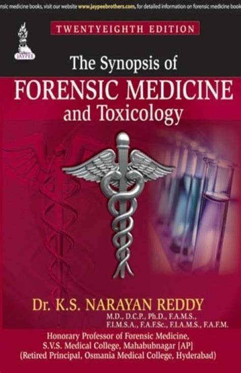 The Synopsis Of Forensic Medicine And Toxicology 28th Edition Buy The