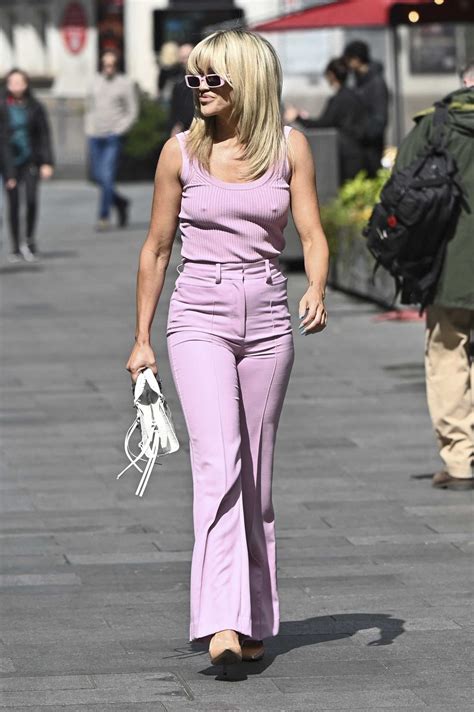 Ashley Roberts In A Lilac Ensemble Leaves The Global Studios Heart
