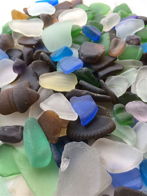 Genuine Sea Glass L1000 Light Sea Glass Craft Supplies And Tools Sculpting And Forming Stained Glass