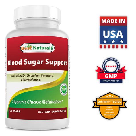 Best Naturals Blood Sugar Support Supplement Made With Alpha Lipoic
