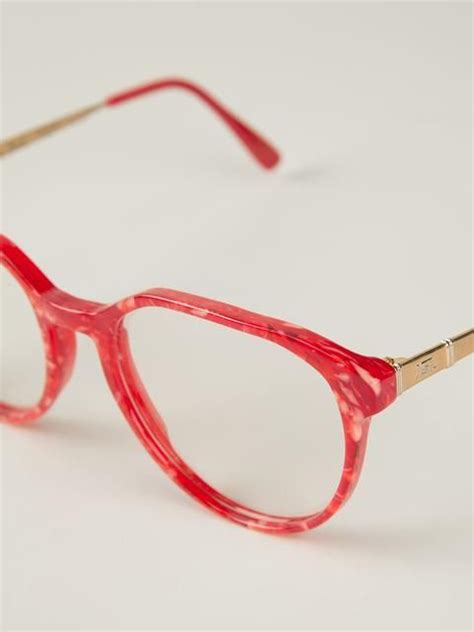 Shop Yves Saint Laurent Vintage Marbled Glasses Yves Saint Laurent