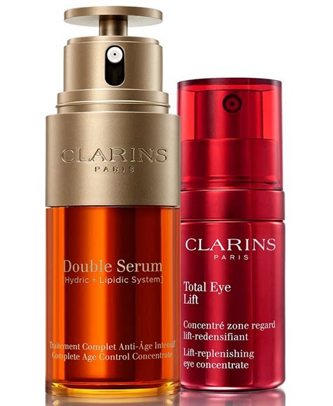 clarins 2 pc double serum and total eye lift concentrate set macy s