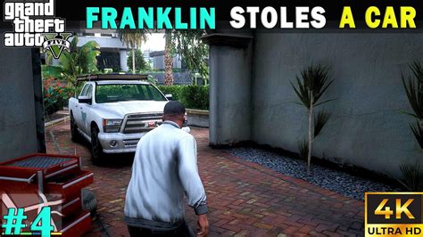 Franklin Tries To Stole Michaels Sons Car Gta 5 With 4ᴷ⁶⁰ Ultra