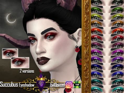 Succubus Eyeshadow By Evilquinzel At Tsr Sims 4 Updates