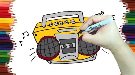 Como Dibujar Una Radio Dibujos Faciles YouTube