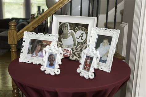 University Of Alabama Graduation Party Memory Table By The Party Girl