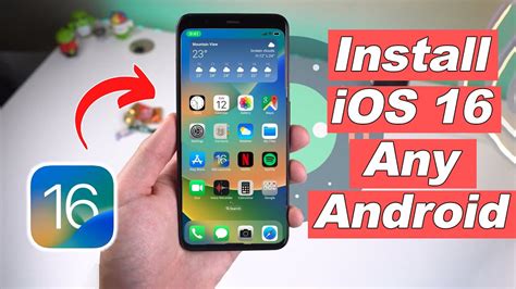 how to install ios 16 on any android convert your android to ios youtube