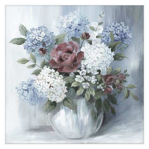 Masterpiece Art Gallery Hydrangea Arrangement Soft Canvas Wall Art