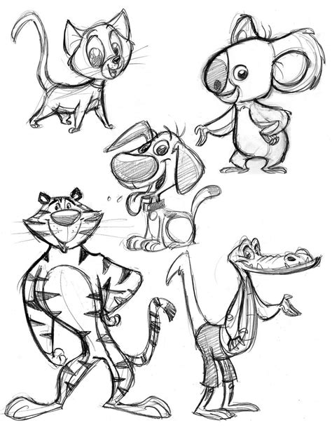 Animal Character Design Doodles By Tombancroft On Deviantart Cartoon