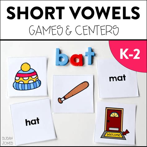 Short Vowel Games And Activities Susan Jones Teaching
