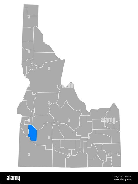 Map Of Ada In Idaho Stock Photo Alamy