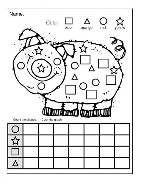 This game can also be modified to include other objects, such as circles, triangles and squares. Color the Shape Worksheets | Activity Shelter