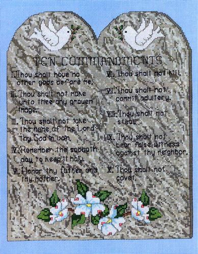 In three simple steps you will transform a picture into a beautiful cross stitch chart. Ten Commandments Picture Cross Stitch Pattern by Sharon ...