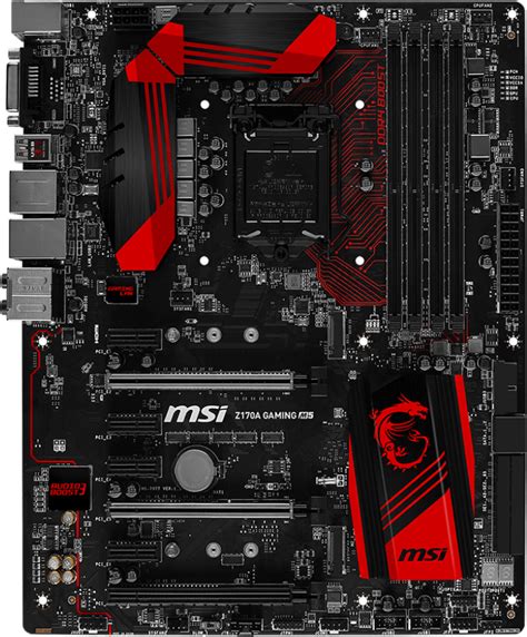 Msi Z170a Gaming M5 Motherboard Specifications On Motherboarddb