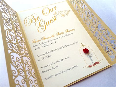 Be Our Guest Fairytale Wedding Invitations Disney
