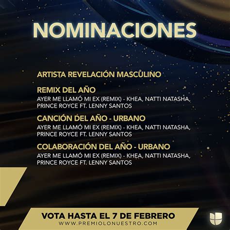 KHEA el argentino más nominado en Premio Lo Nuestro con cuatro