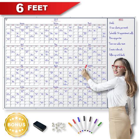 Dry Erase Yearly Calendar Customize And Print