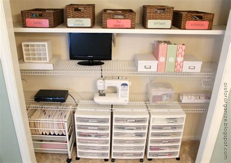 Maybe you would like to learn more about one of these? O is for Organize.: A Crafty/Office Closet | Home office ...