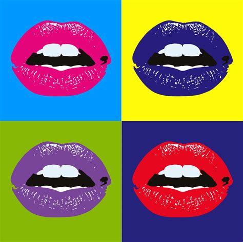 Pop Art Andy Warhol Pop Art Pop Art Lips Pop Art Decor