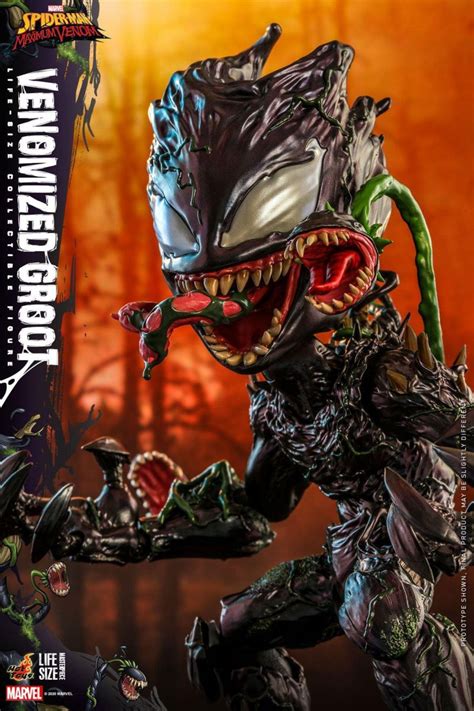 Venomized Groot Figure Spider Man Maximum Venom Marvel Hot
