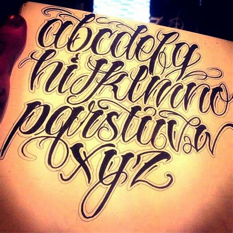 Chicano Tattoos Lettering Tattoo Lettering Alphabet Tattoo Lettering