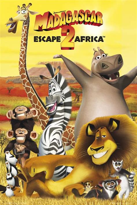 Madagascar Escape To Africa 2008 Poster 2 Trailer Addict