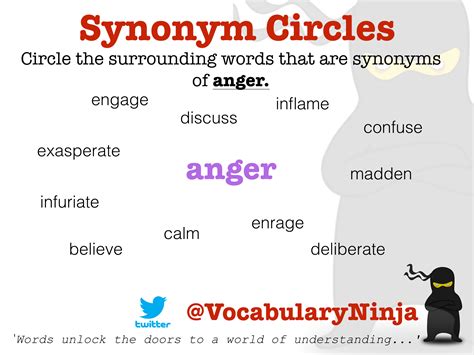 Synonym Circles | Vocabulary Ninja