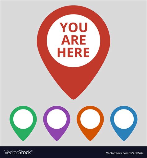You Are Here Map Icon