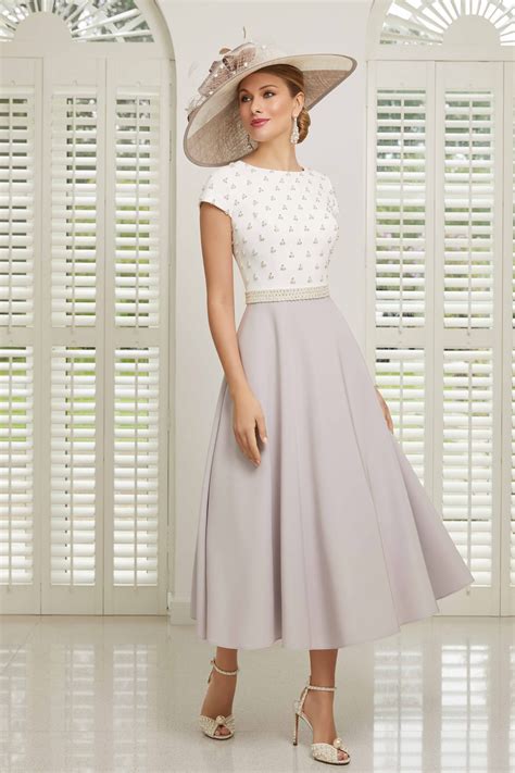 Mid Length Dress With Jewelled Bodice 008493 Catherines Of Partick Mother Of The Bride