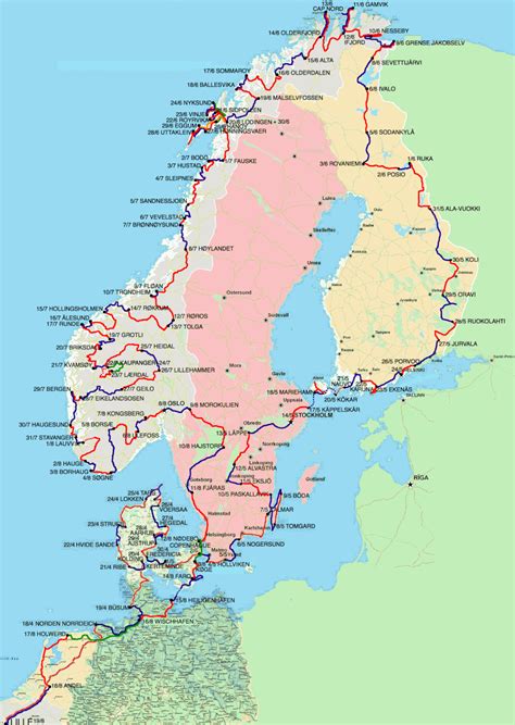 Carte Scandinavie Carte