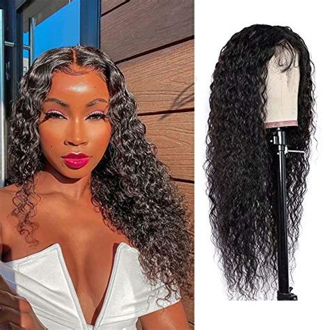 Water Wave Pre Plucked X Lace Front Wigs For Black Woman Inch Unprocessed Lace Frontal