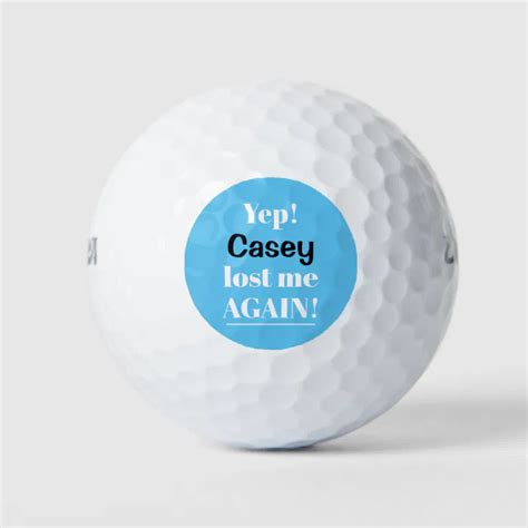 Personalized Lost Again Funny Golf Balls Zazzle