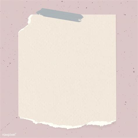 Ripped Paper Note Template Vector Free Image By