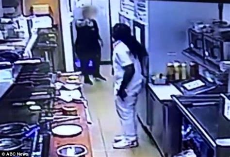 Sickening Moment Thug Punches A Woman Chef In The Face Express Digest