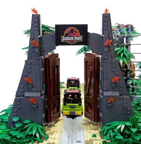 This Jurassic Park Lego Diorama Combines All Four Movies Into One Massive Display Jurassic World