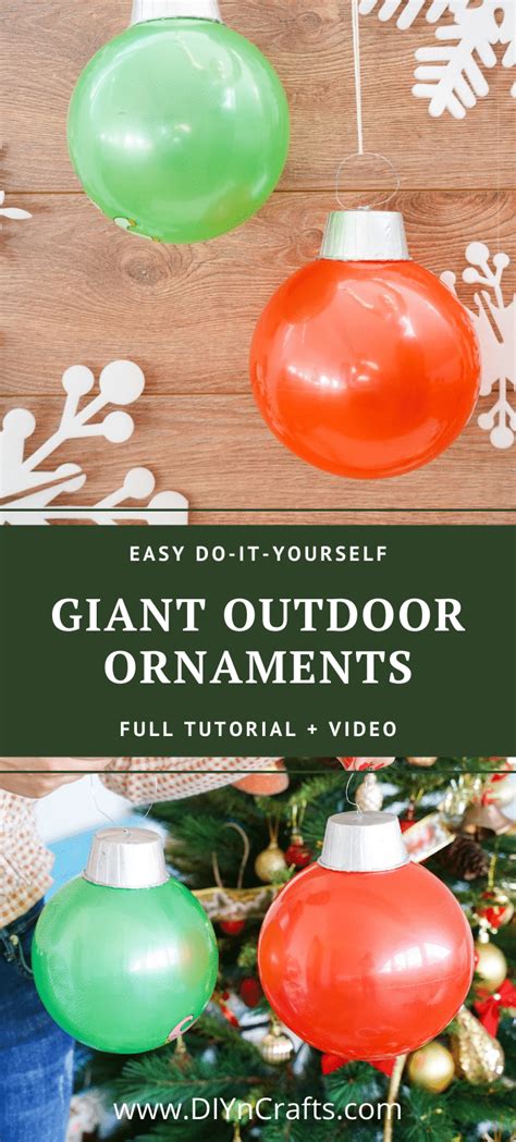 Gigantic Outdoor Ornaments For The Holidays Diy And Crafts