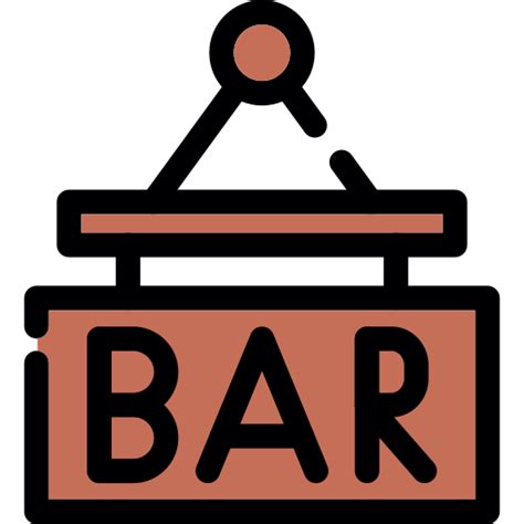 Bar Sign Free Signaling Icons