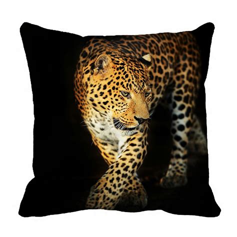 Phfzk Wildlife Pillow Case Nature Series Of Animal Leopard Pillowcase